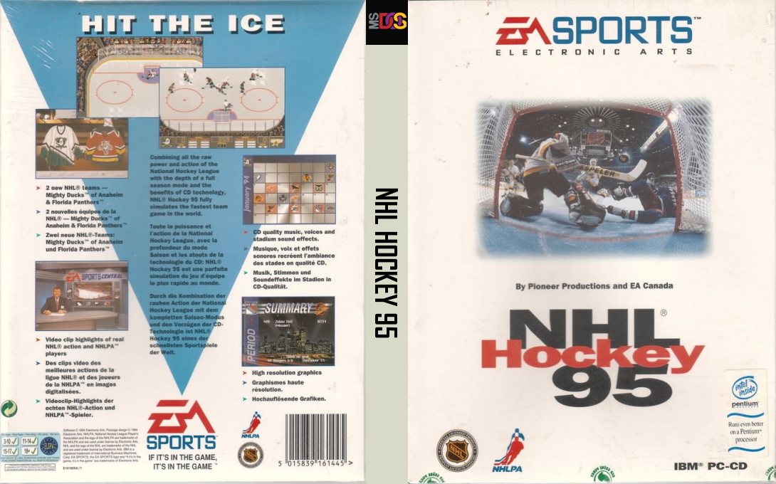 NHL Hockey 95 — box-texture (EU)