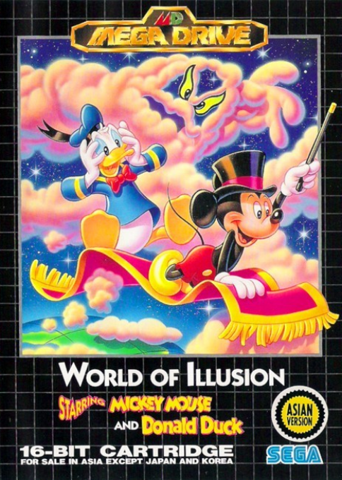 World Of Illusion Starring Mickey Mouse And Donald Duck — box-2D (ASI)