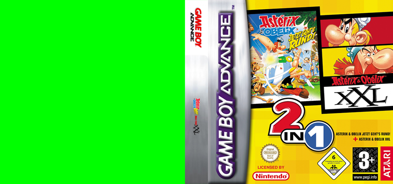 2 in 1 - Asterix & Obelix - Bash Them All! + Asterix & Obelix XXL — box-texture (DE)