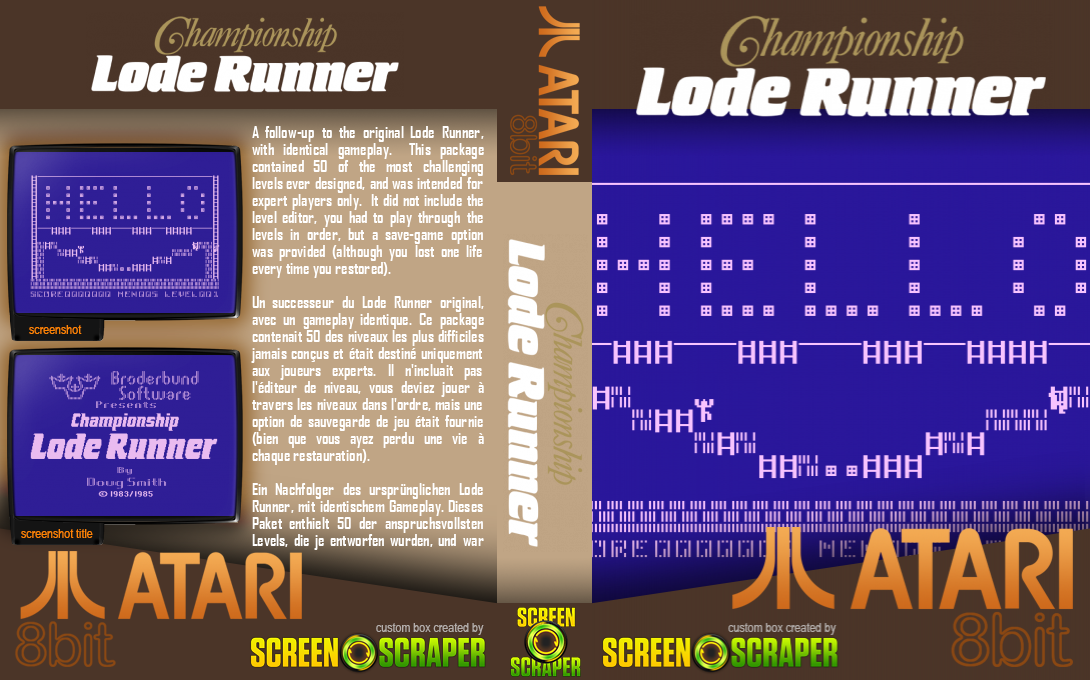 Championship Lode Runner — box-texture (SS)
