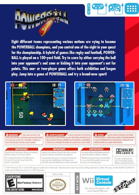 Wrestleball — box-2D-back (US)