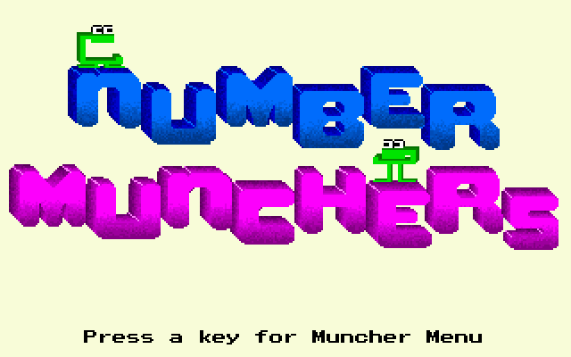 Number Munchers — sstitle (US)