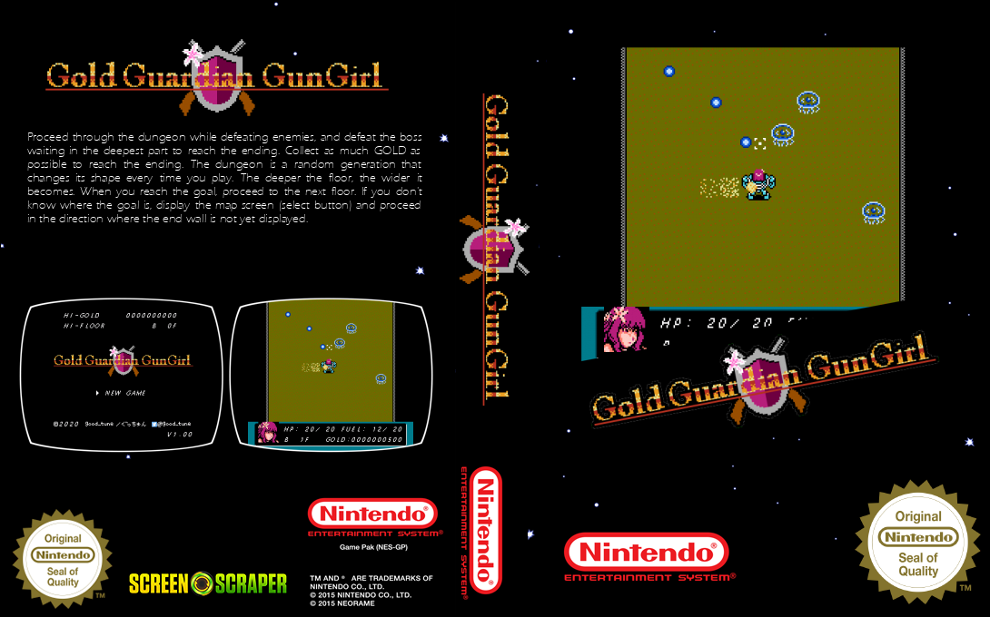 Gold Guardian Gun Girl — box-texture (SS)