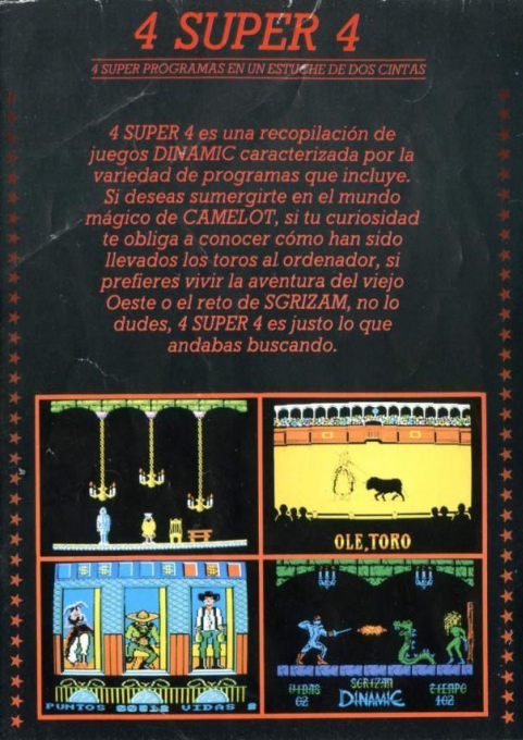 4 Super 4 — box-2D-back (SP)