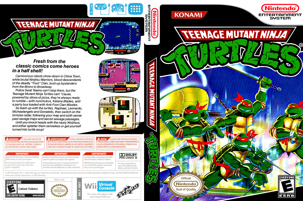 Teenage Mutant Ninja Turtles — box-texture (US)