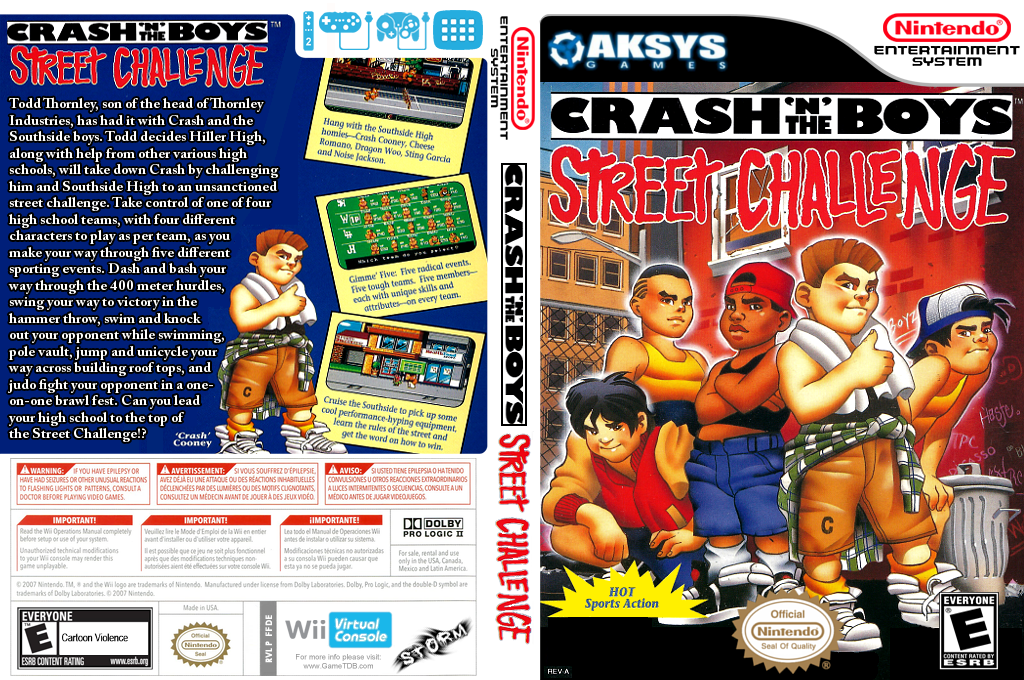 Crash 'n the Boys : Street Challenge — box-texture (US)