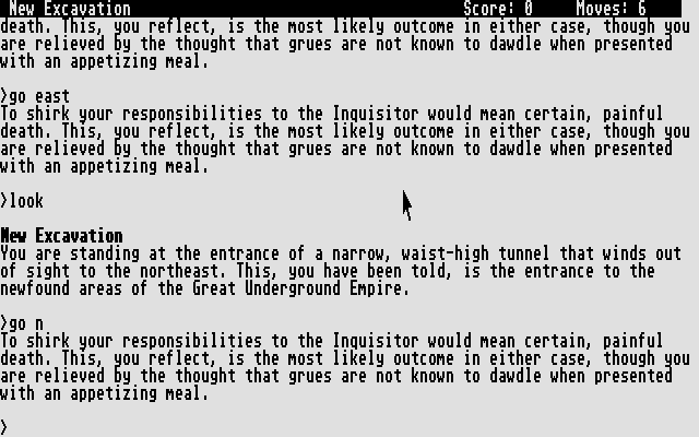 Zork - The Undiscovered Underground — ss (WOR)