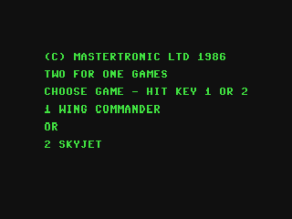 Wing Commander & Sky Jet — ss (WOR)