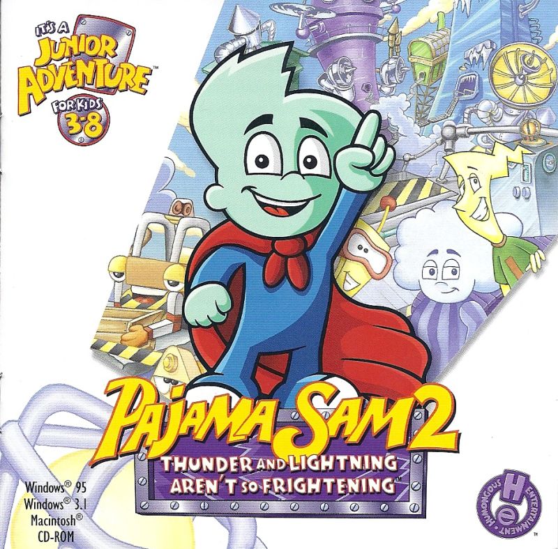 Pajama Sam 2: Thunder and Lightning Aren't so Frightening box art
