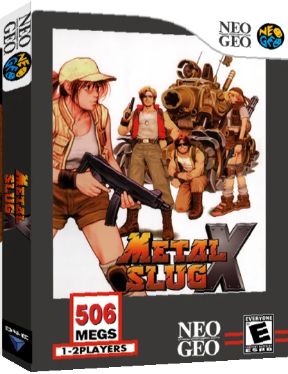 Metal Slug X — box-3D (US)