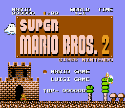 Super Mario Bros. 2 — sstitle (WOR)