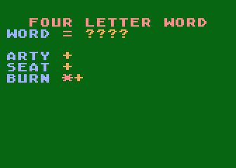 Family Fun - Four Letter Word — ss (WOR)