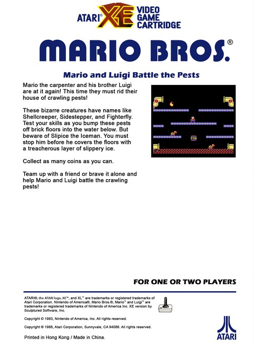 Mario Bros. — box-2D-back (WOR)