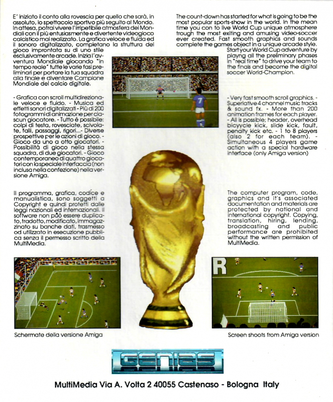 World Cup 90 — box-2D-back (EU)
