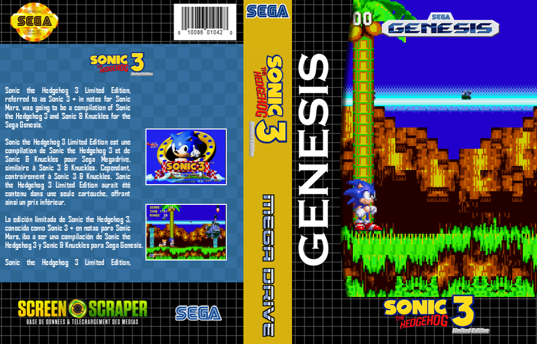 Sonic The Hedgehog 3 Limited Edition — box-texture (SS)