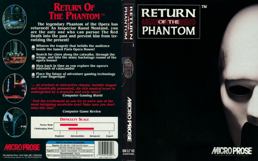 Return Of The Phantom — box-texture (US)
