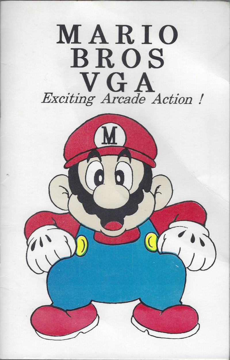 Mario Brothers VGA box art