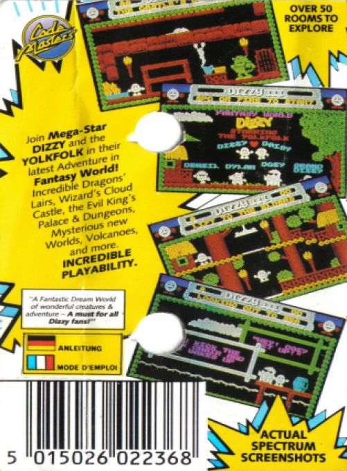Dizzy 3 - Fantasy World Dizzy — box-2D-back (EU)