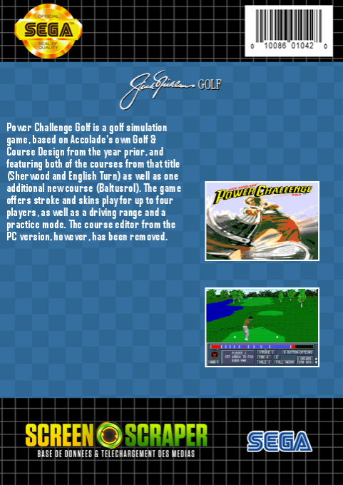 Jack Nicklaus' Power Challenge Golf — box-2D-back (SS)