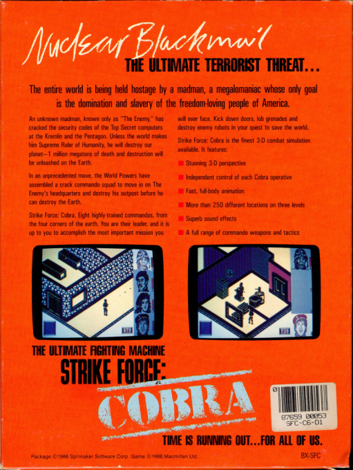 Strike Force Cobra — box-2D-back (US)