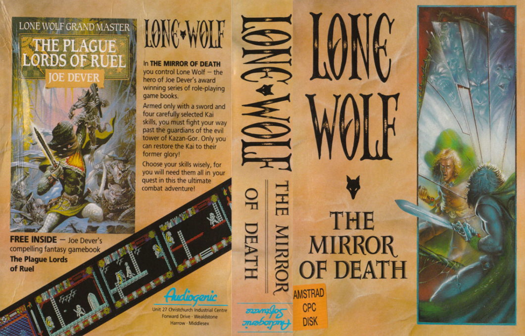 Lone Wolf - The Mirror Of Death — box-texture (EU)