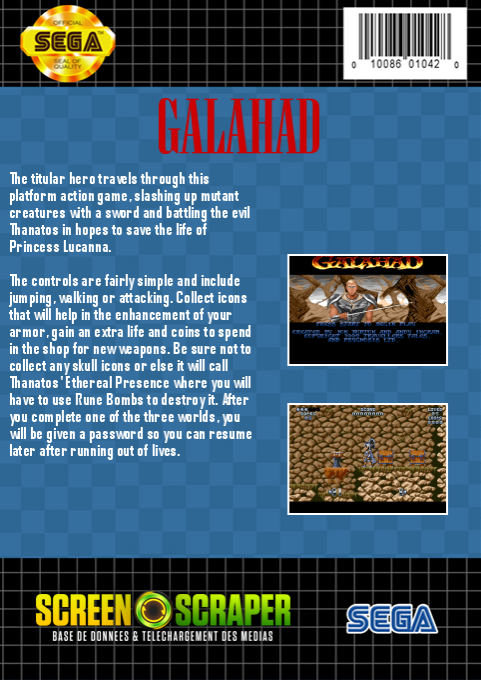 Legend Of Galahad, The — box-2D-back (SS)