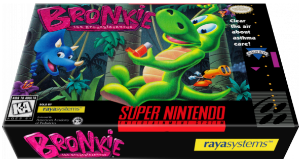 Bronkie The Bronchiasaurus — box-3D (US)