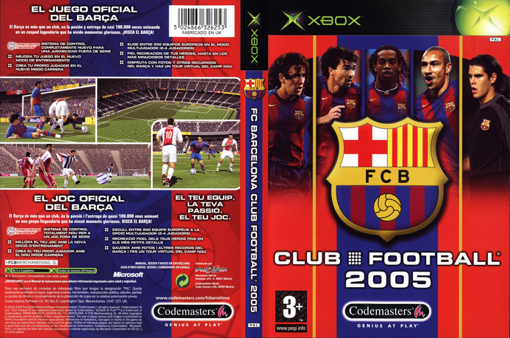Club Football 2005 - FC Barcelona — box-texture (SP)
