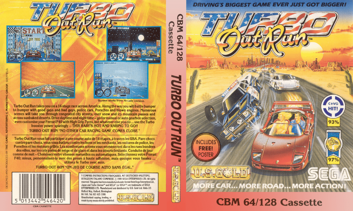 Turbo Out Run — box-texture (EU)