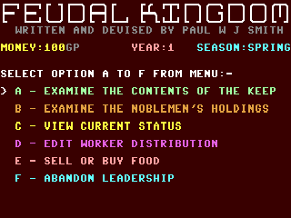 Feudal Kingdom — ss (WOR)