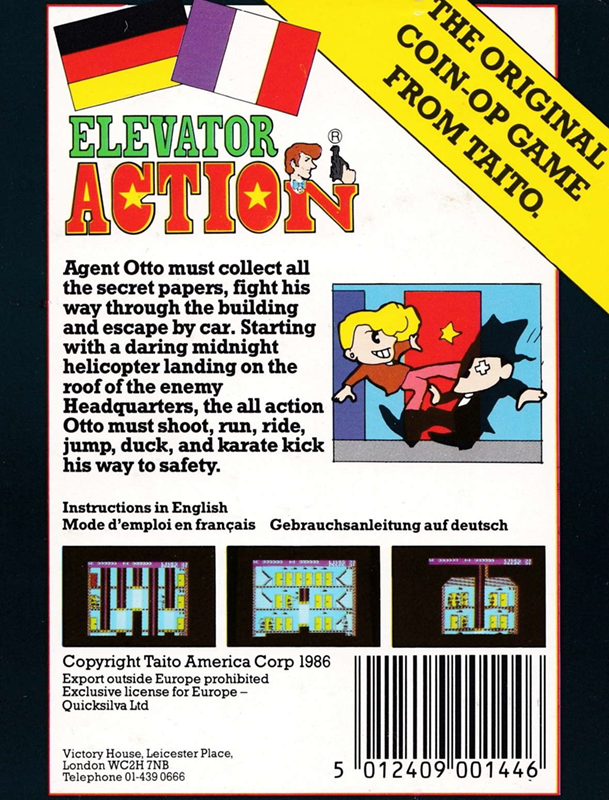 Elevator Action — box-2D-back (EU)