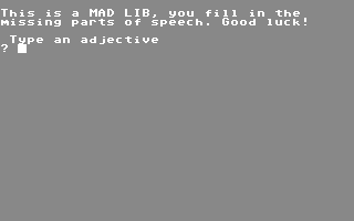 Mad Lib — ss (EU)
