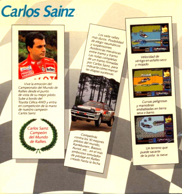 Carlos Sainz - Campeonato del Mundo de Rallies — box-2D-back (SP)