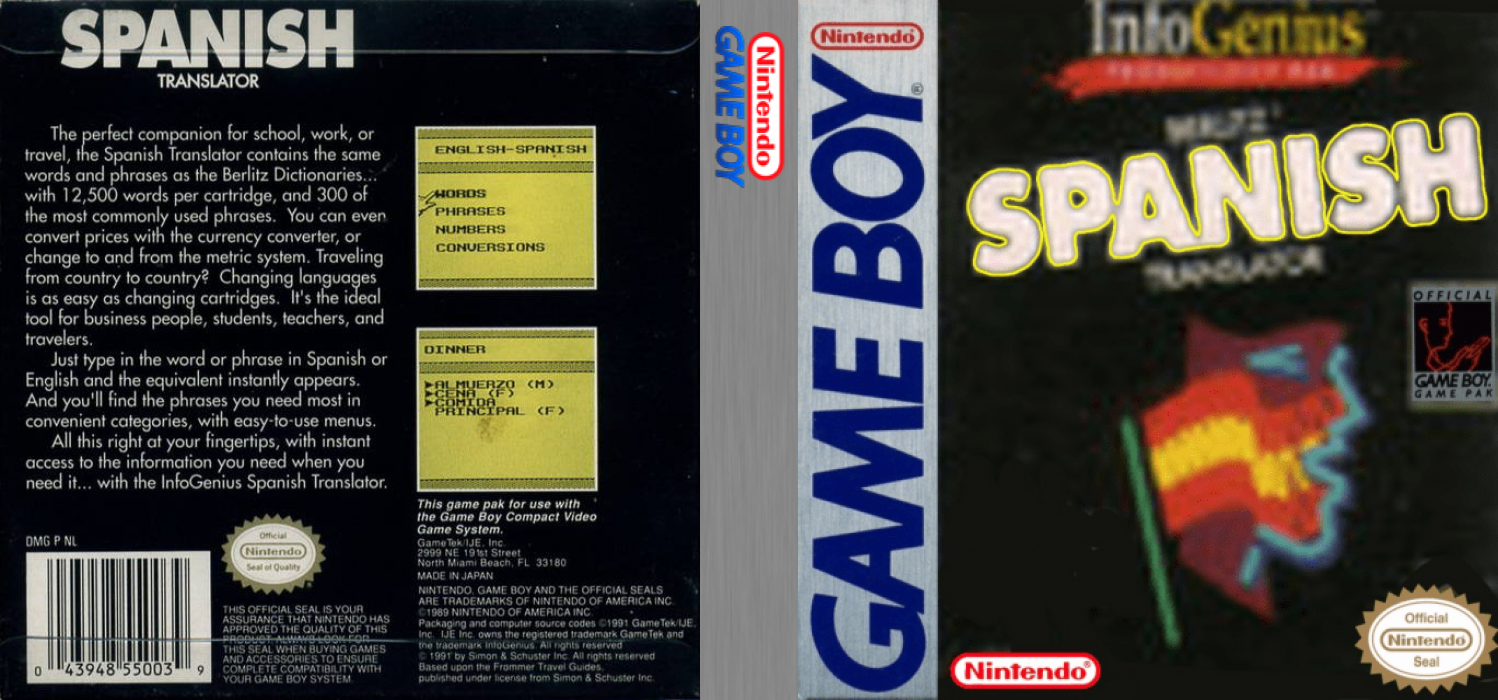 ZZZ(notgame):InfoGenius Productivity Pak : Berlitz Spanish Tran — box-texture (WOR)