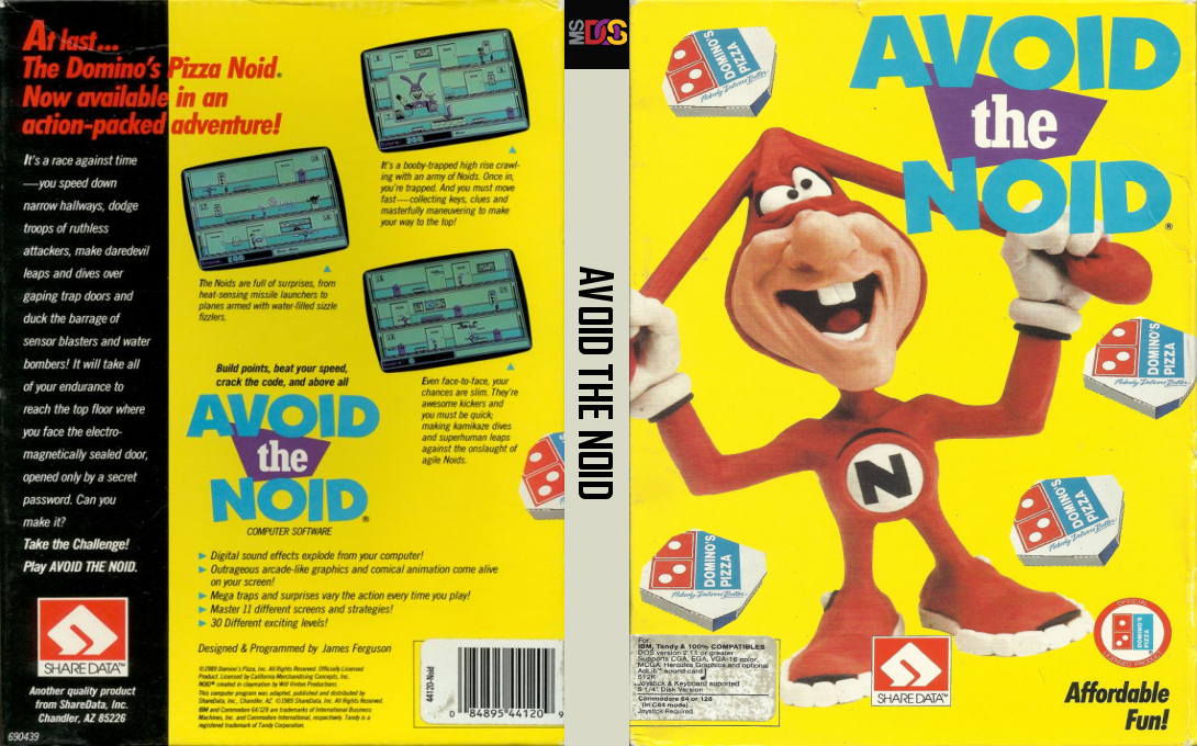 Avoid The Noid — box-texture (US)