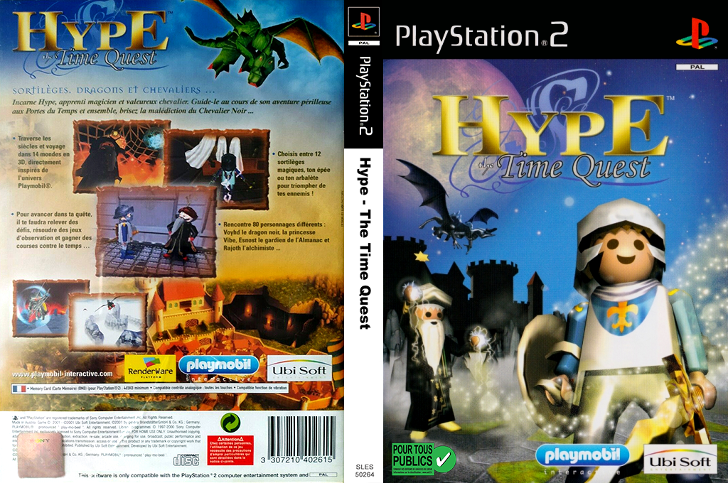 Hype - The Time Quest — box-texture (EU)