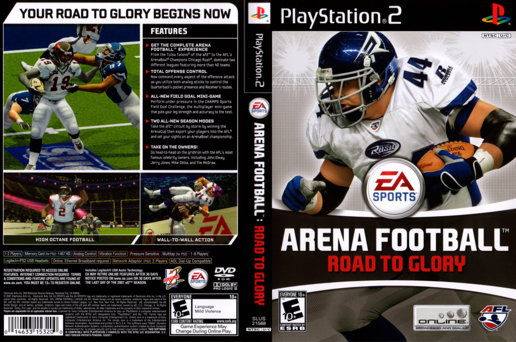 Arena Football - Road to Glory — box-texture (US)