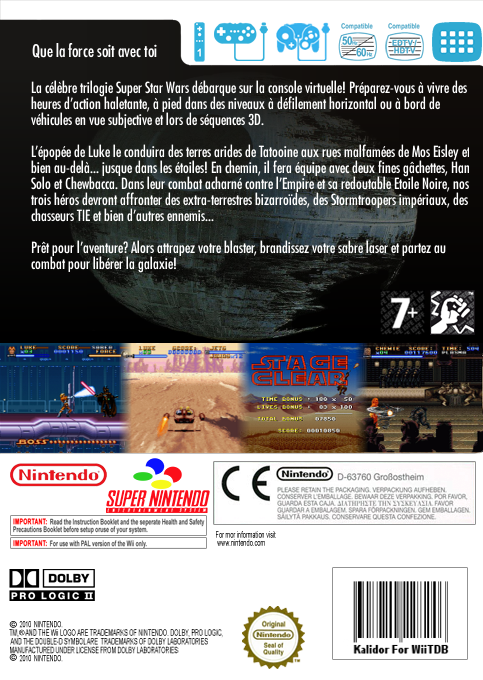 Super Star Wars — box-2D-back (FR)