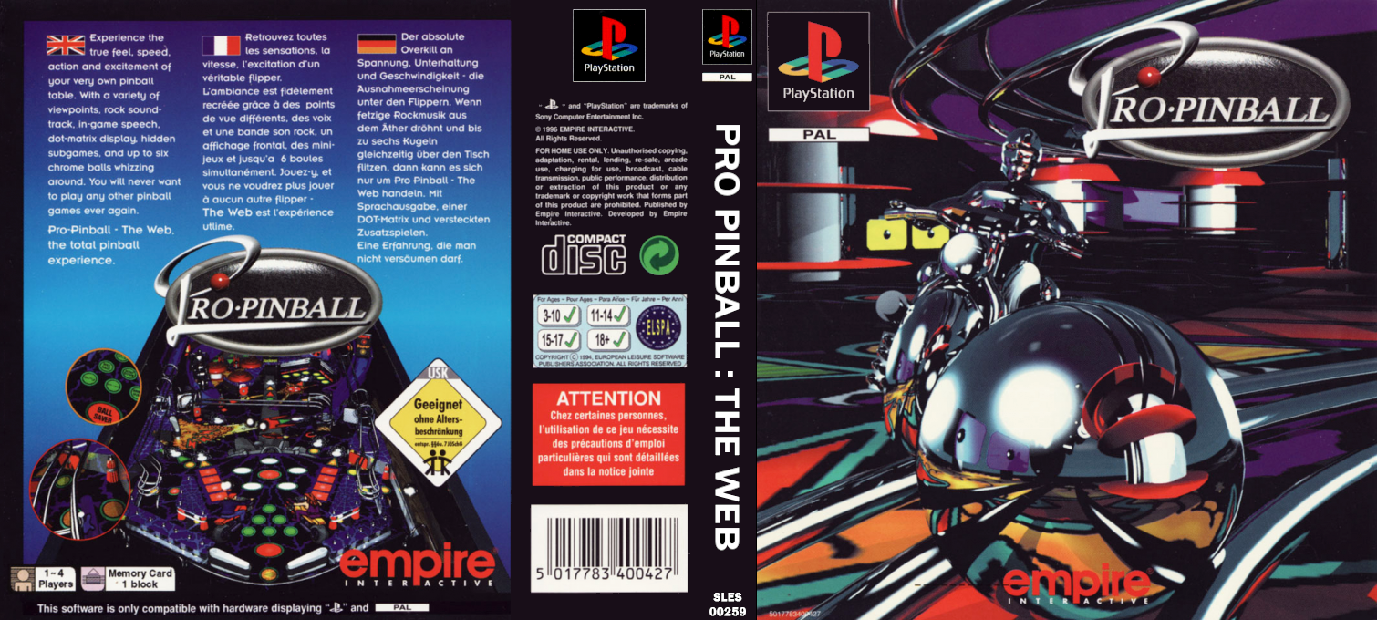 Pro Pinball - The Web — box-texture (EU)