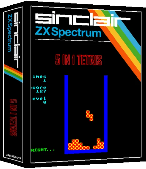 5 In 1 Tetris — box-3D (SS)