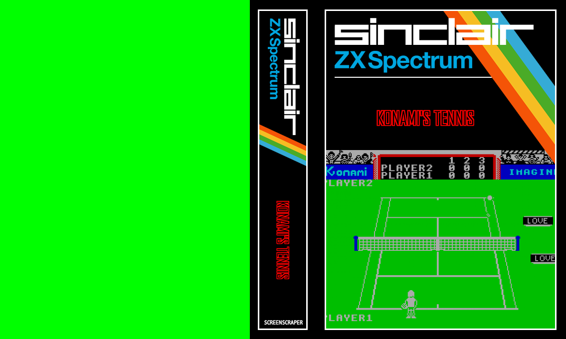 Konami's Tennis — box-texture (SS)