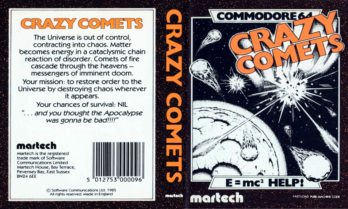 Crazy Comets — box-texture (EU)