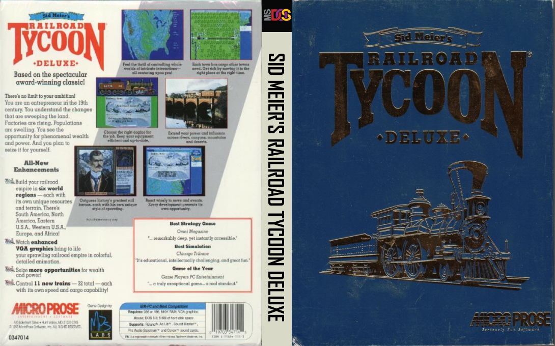 Sid Meier's Railroad Tycoon Deluxe — box-texture (US)