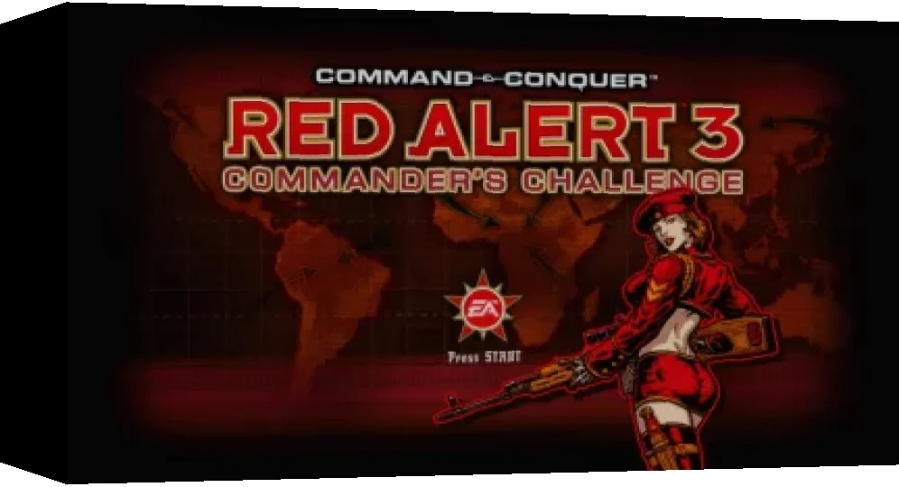 Command and Conquer - Red Alert 3 – Commander's Challenge — box-3D (WOR)
