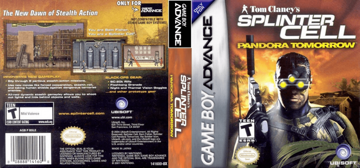 Tom Clancy's Splinter Cell - Pandora Tomorrow — box-texture (US)
