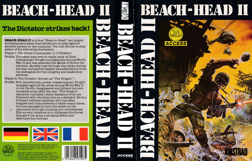 Beach-Head II - The Dictator Strikes Back — box-texture (EU)
