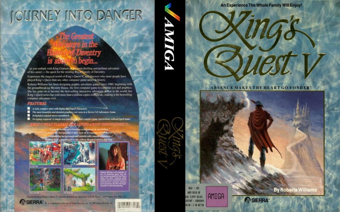 King's Quest V - Absence Makes the Heart Go Yonder — box-texture (WOR)
