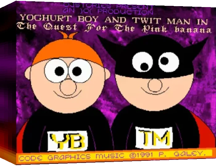 Yoghurt Boy And Twit Man - In The Quest For The Pink Banana — box-3D (WOR)
