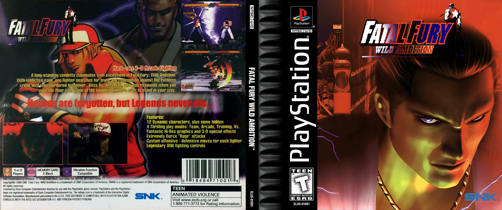 Fatal Fury - Wild Ambition — box-texture (US)
