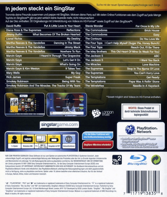 SingStar Motown — box-2D-back (DE)